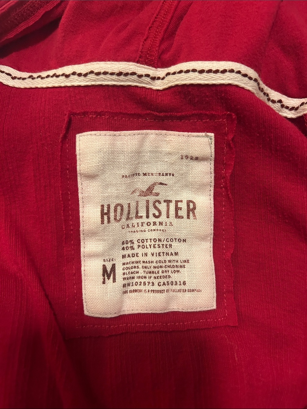 HOLLISTER Y2K Hooded Babydoll Cinch Top Pink Medium Mall Girl - Picture 2 of 5